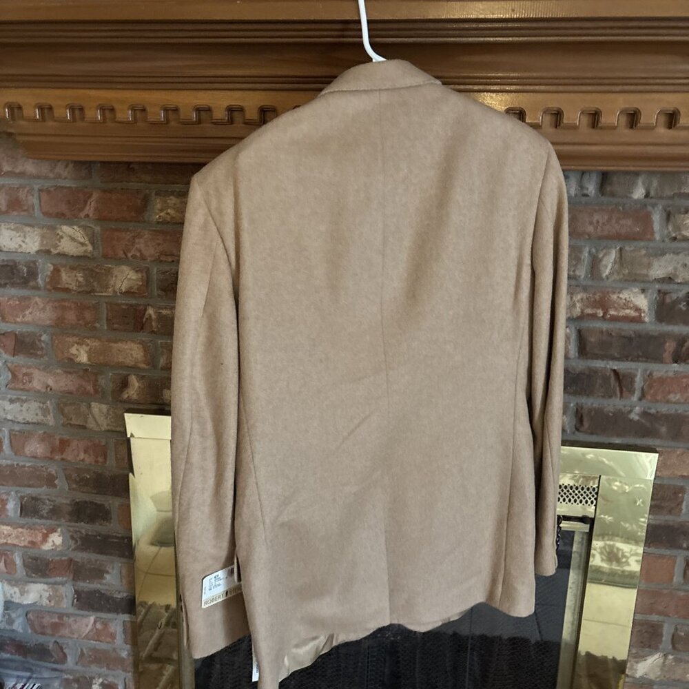 Robert Stock 42R 100% Camel Hair 2 Button Blazer jacket Old Money NWT Vintage - Picture 2 of 7